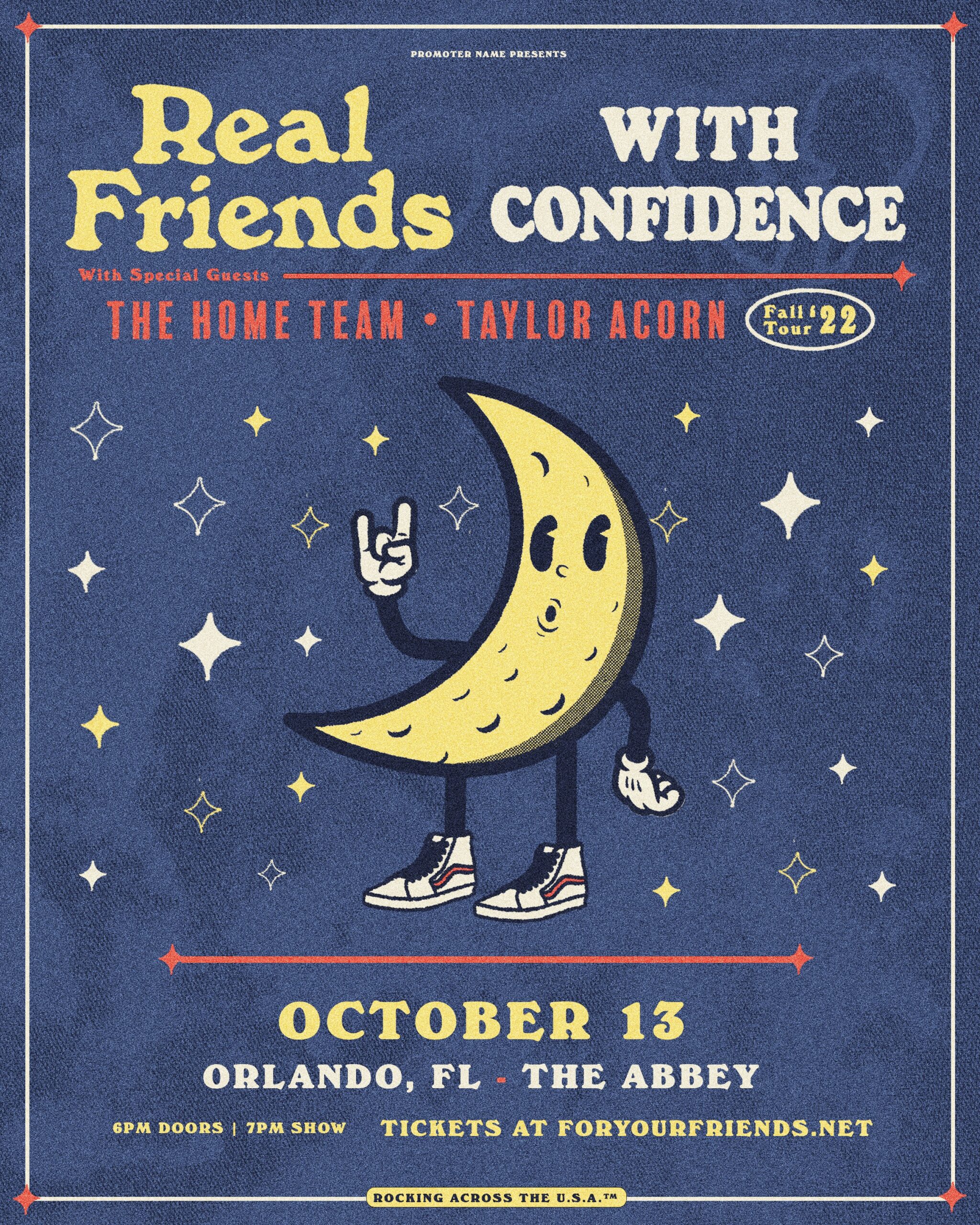 Real Friends with With Confidence The Home Team and Taylor Acorn