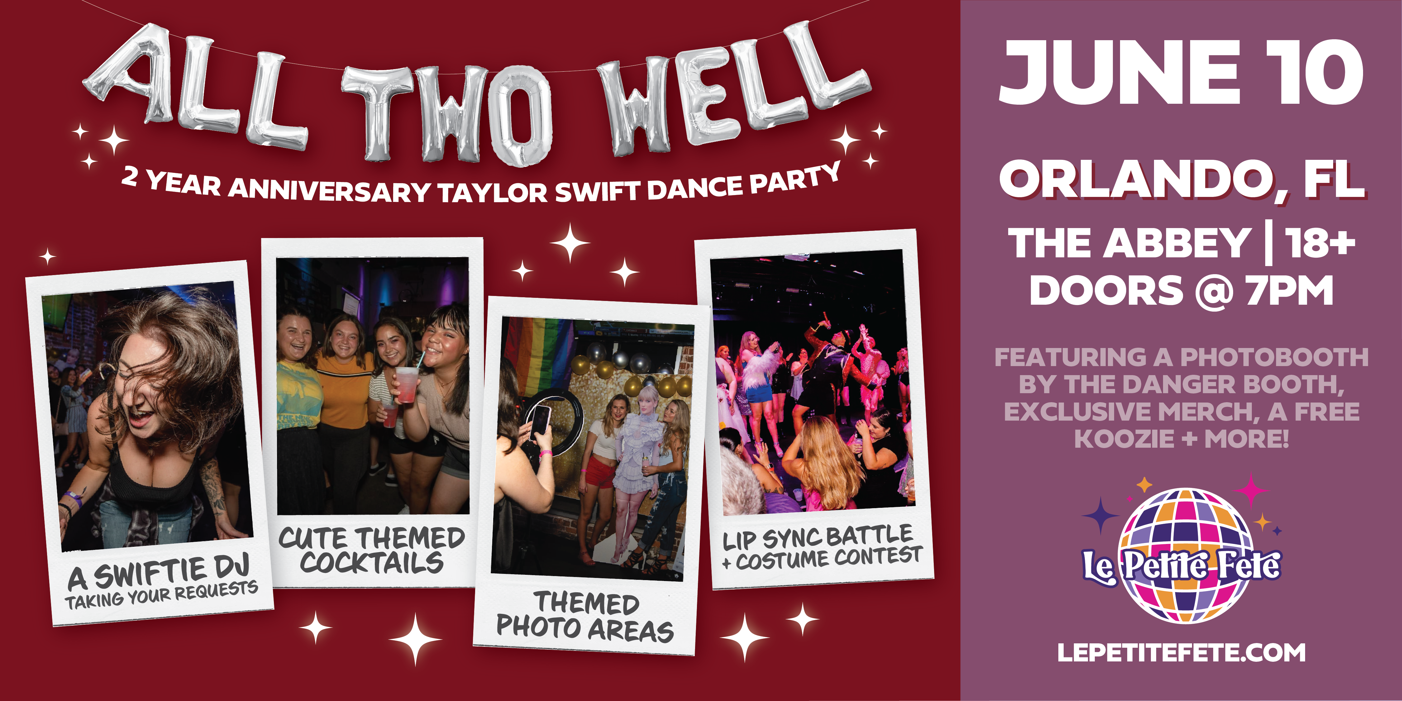 All Two Well: Two Year Anniversary Taylor Swift Dance Party – The Abbey