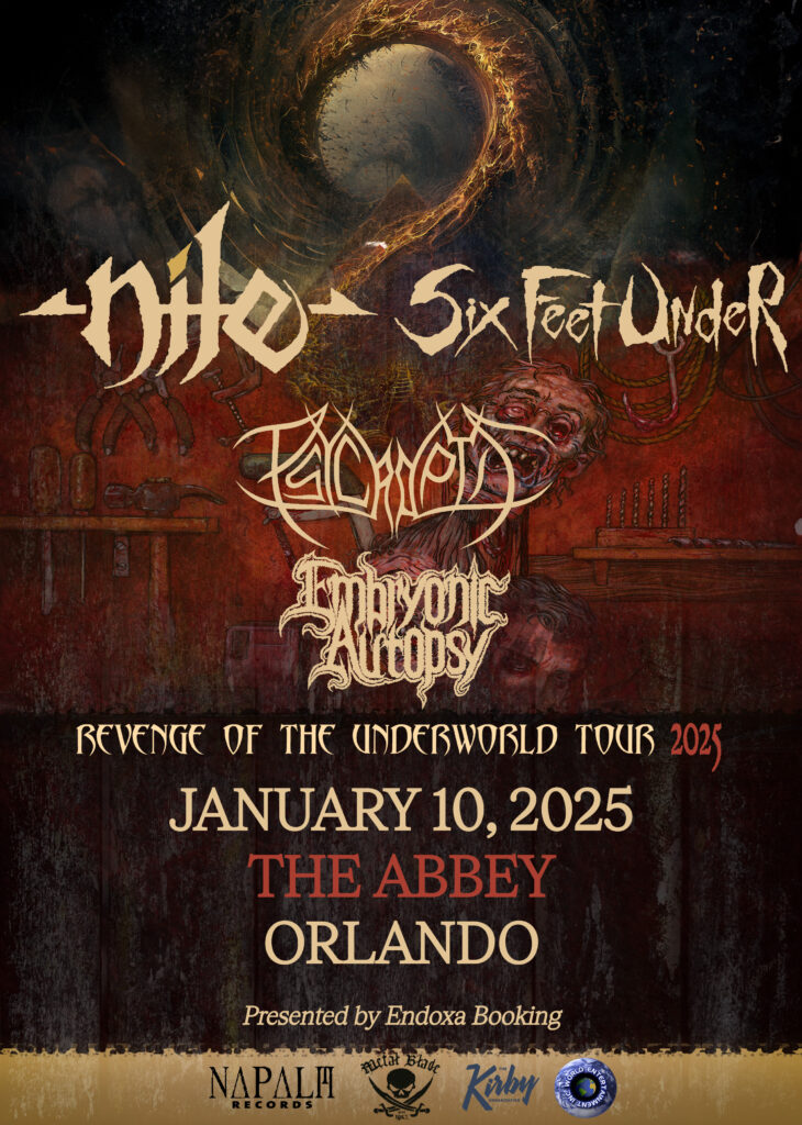 Nile and Six Feet Under “Revenge of the Underworld” Tour